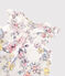Blouse manches courtes en popeline enfant fille blanc MARSHMALLOW/blanc MULTICO