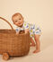 set van 2 korte playsuits van katoen voor baby's variante 1