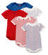 Lot de 5 bodies manches courtes bébé fille