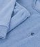 Pyjama enfant en coton &eacute;ponge uni bleu
