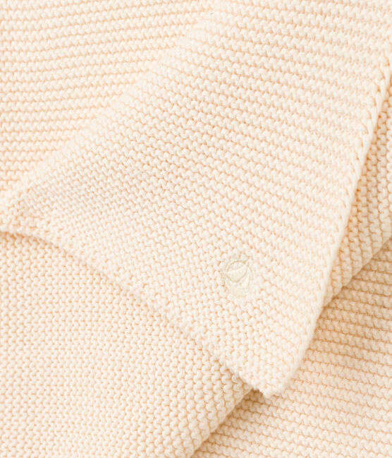 Couverture en tricot. écru AVALANCHE