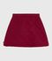 Jupe en coton enfant unie AMARANTE