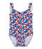 Maillot de bain bébé fille à fleurs blanc MARSHMALLOW/blanc MULTICO