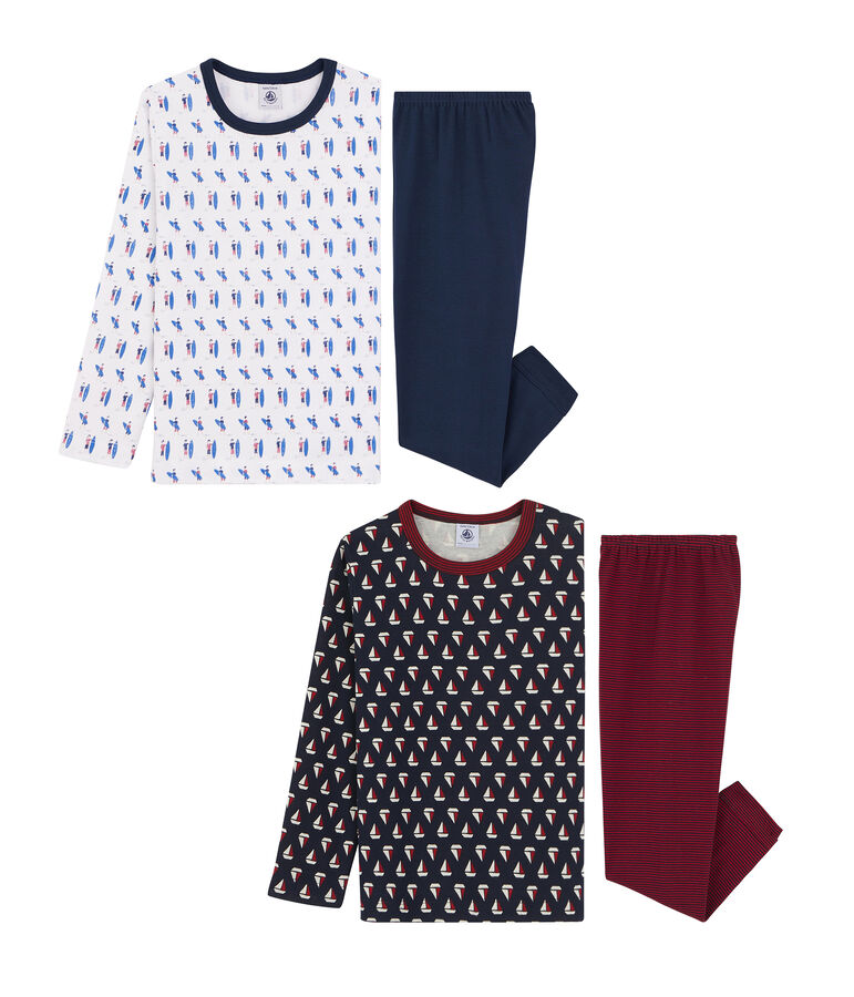 Duo de pyjamas petite fille en c&ocirc;te variante 1