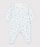 Babypyjama in tubic met vosjesprint wit/multicouleur