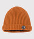 Met fleece gevoerde gebreide babymuts