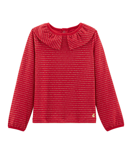 T-shirt met lange mouwen rood TERKUIT/geel OR