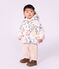 Donsjack van polyester met dierenprint voor baby's ecru/multicouleur