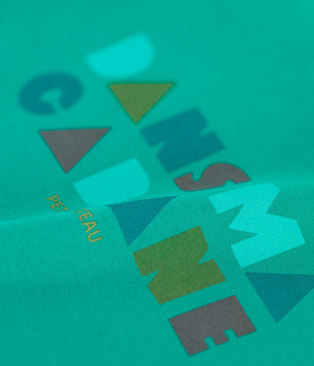 T-shirt met korte mouwen in katoen voor jongens groen