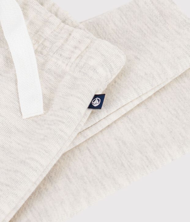 Pantalon b&eacute;b&eacute; en coton uni beige chin&eacute;