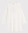 Chemise de nuit mini cœurs petite fille en côte blanc MARSHMALLOW/bleu MEDIEVAL