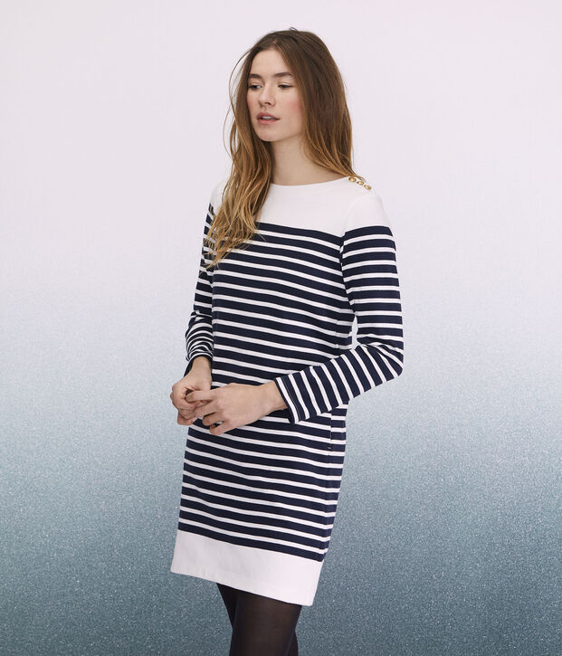 Robe marini&egrave;re Femme bleu/blanc