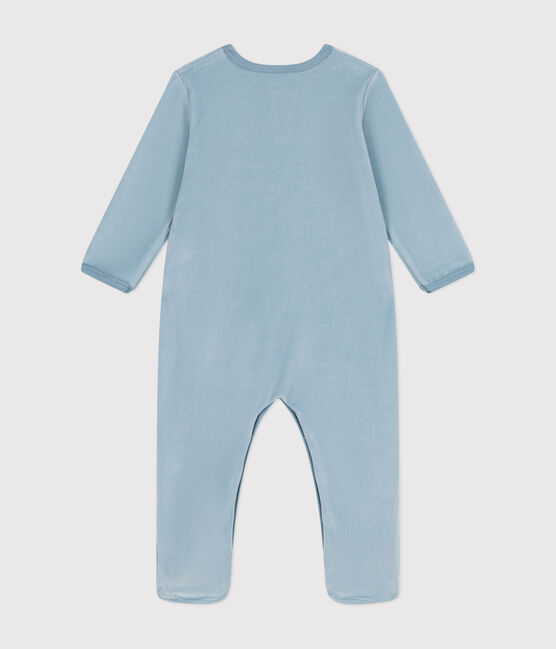 Dors bien en velours bébé bleu ENNEIGE