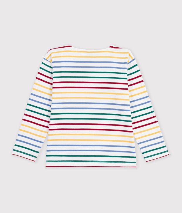 Marini&egrave;re enfant en coton blanc/multicouleur