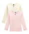 Set van 2 meisjes T-shirts met lange mouwen variante 1