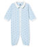 Combisac bébé garçon en tubique imprimé bleu FRAICHEUR/blanc MULTICO