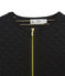 Cardigan femme matelassé noir NOIR/jaune DORE