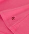Effen katoenen T-shirt L'Iconique voor dames roze PEONIA