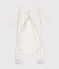 Bodyjama imprimés mini cœurs en tubique bébé blanc MARSHMALLOW/blanc MULTICO