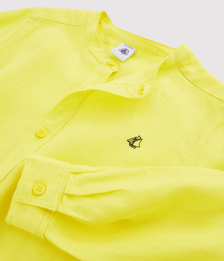Chemise enfant garcon jaune