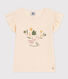 T-shirt van gevlamde jersey voor meisjes