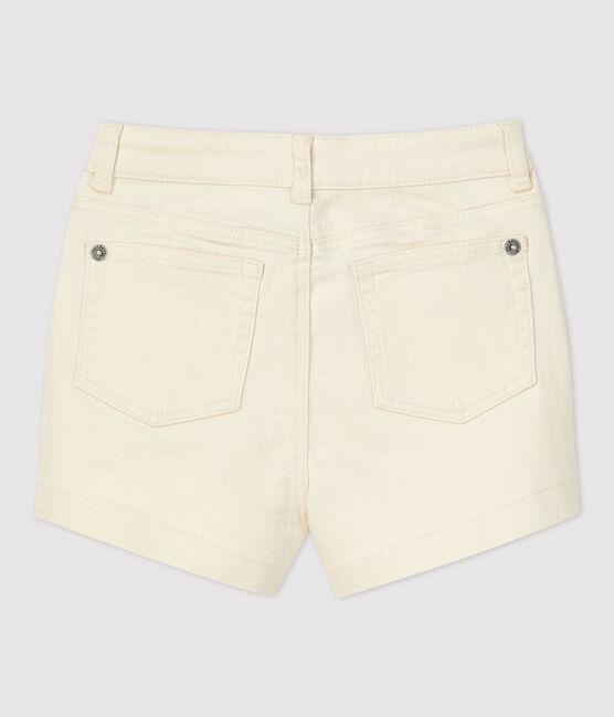 Meisjesshort in denim ecru AVALANCHE