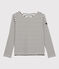 Marinière légère en coton Femme blanc MARSHMALLOW/bleu SMOKING