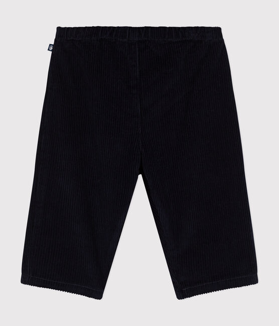Fluwelen broek voor baby's blauw SMOKING