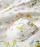 Pantalon bébé fille imprimée blanc MARSHMALLOW/blanc MULTICO