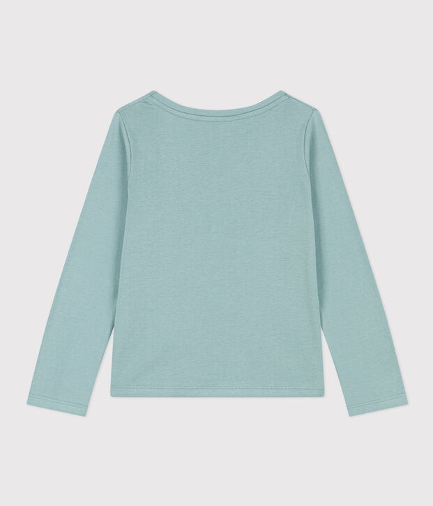 T-shirt met lange mouwen uit katoen voor meisjes groen