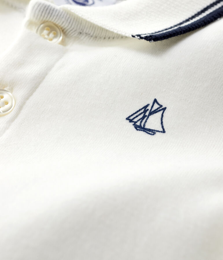 Kort babypakje voor babyjongen wit