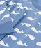 Pyjama enfant en molleton imprim&eacute; baleines bleu/blanc