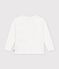 T-shirt met lange mouwen en motief voor kinderen wit