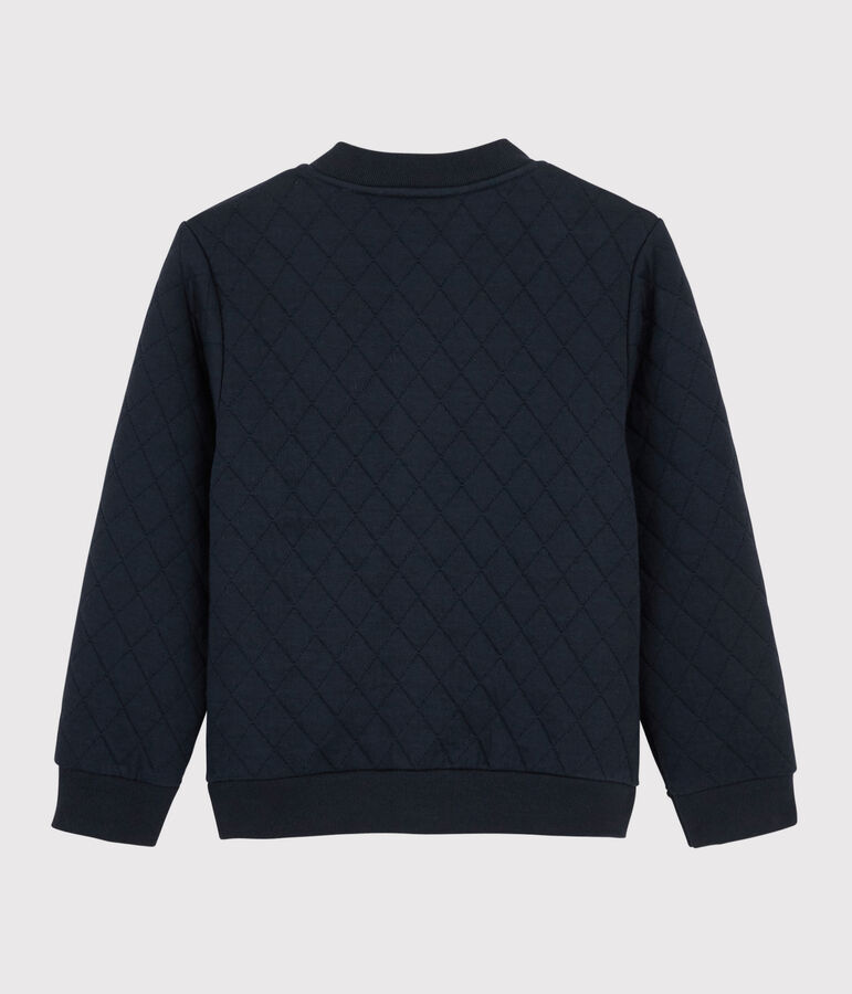 Tubic cardigan in teddy-stijl voor jongens blauw SMOKING