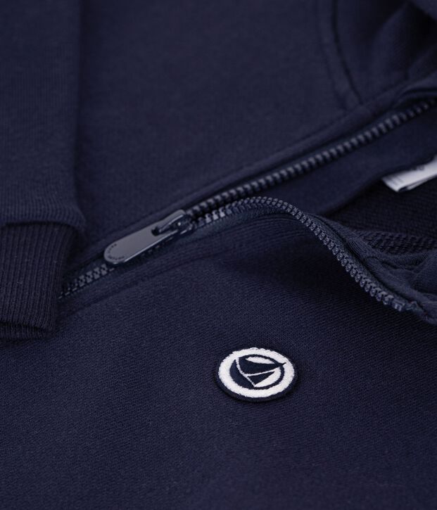 Katoenen hoodie met rits voor kinderen SMOKING