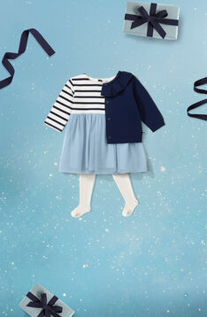 Pyjama Bébé Petit Bateau Constellat - Molleton Doux - Ouverture Dos Boutons-pression - Mixte