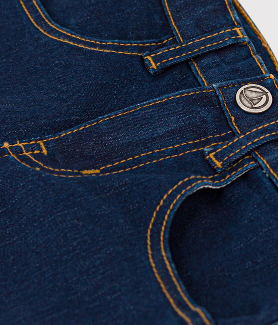 Pantalon slim en denim enfant fille bleu DENIM BRUT