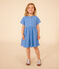 Robe manches courtes en broderie anglaise enfant fille bleu GAULOISE