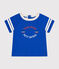 Tee-shirt manches courtes en jersey fin bébé bleu CALVIN