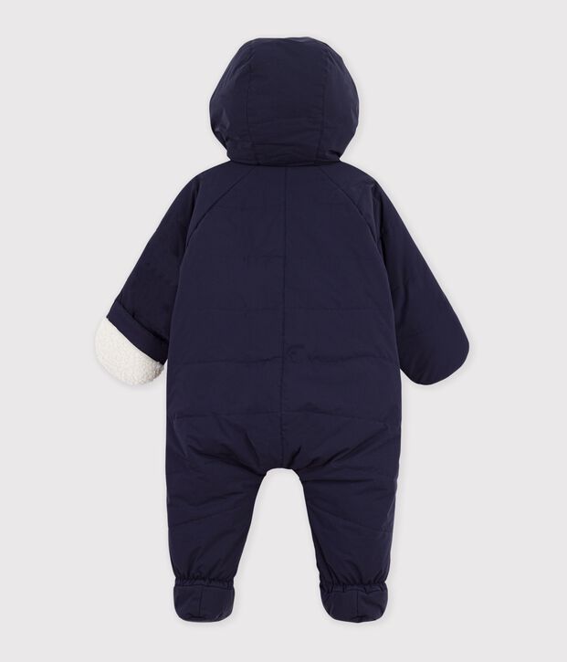 Combipilote b&eacute;b&eacute; en polyester et sa doublure en sherpa bleu marine