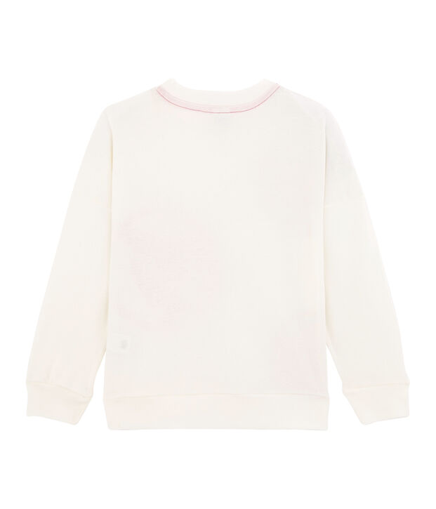 Sweat shirt enfant fille - gar&ccedil;on blanc/jaune