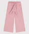 Kinderbroek van katoen en lyocell. roze CHARME