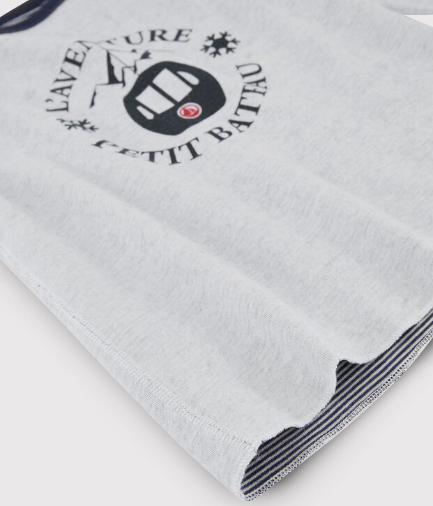 Omkeerbaar T-shirt jongens kinderen blauw/wit