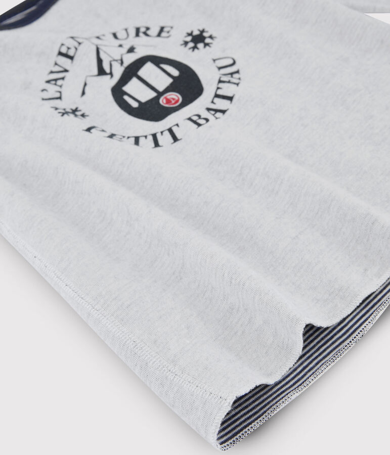 Omkeerbaar T-shirt jongens kinderen blauw/wit