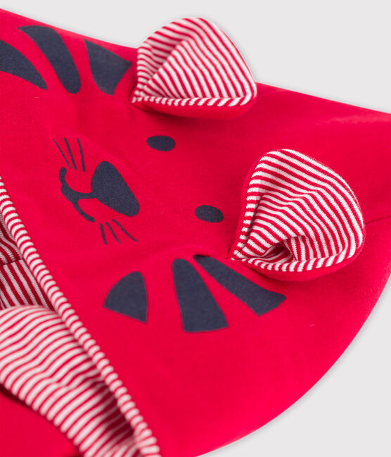 Cape en coton bio bébé rouge TERKUIT