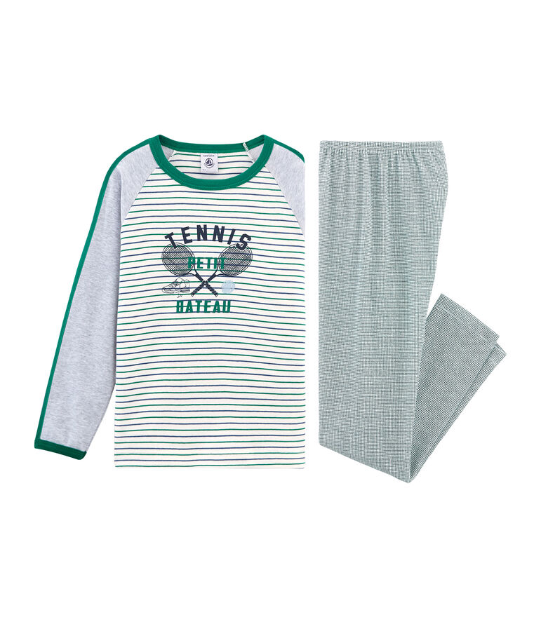 Jongenspyjama wit/multicouleur