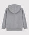 Sweatshirt à capuche enfant garçon gris SUBWAY CHINE