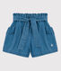Meisjesshort in biodenim