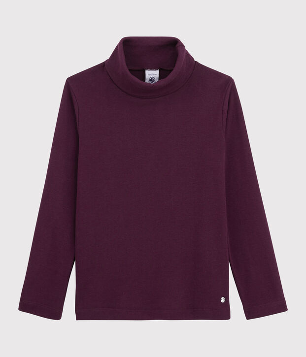 Katoenen meisjes/jongens ondertrui purper