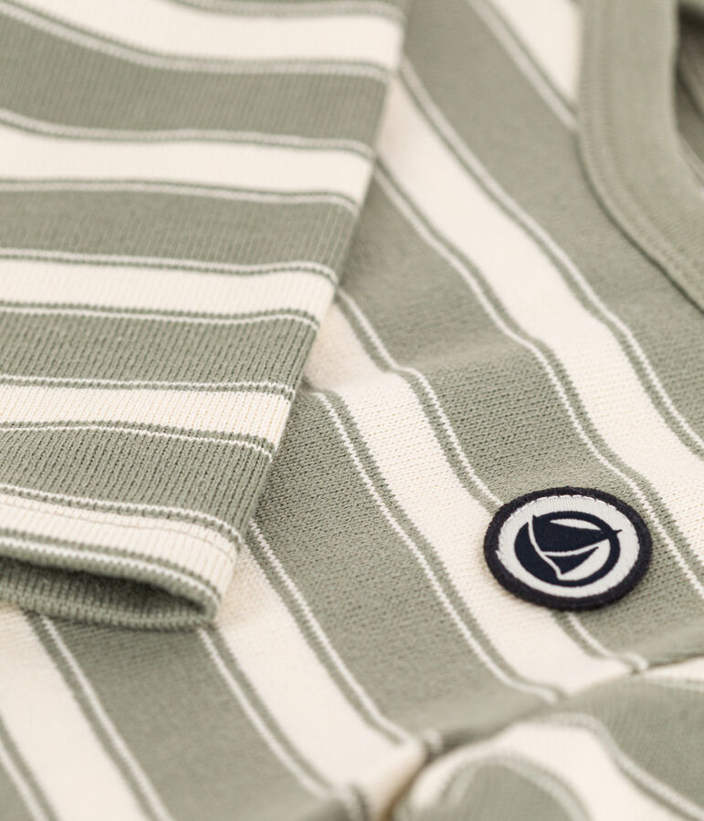 Marini&egrave;re b&eacute;b&eacute; en jersey &eacute;pais ray&eacute; MARECAGE/ AVALANCHE